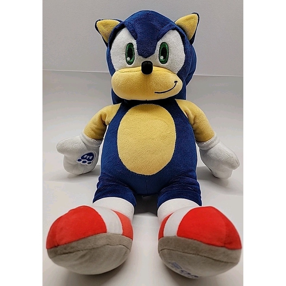 SONIC THE HEDGEHOG Build A Bear BAB Sega Plush 2016 Retired Rare HTF Clean
